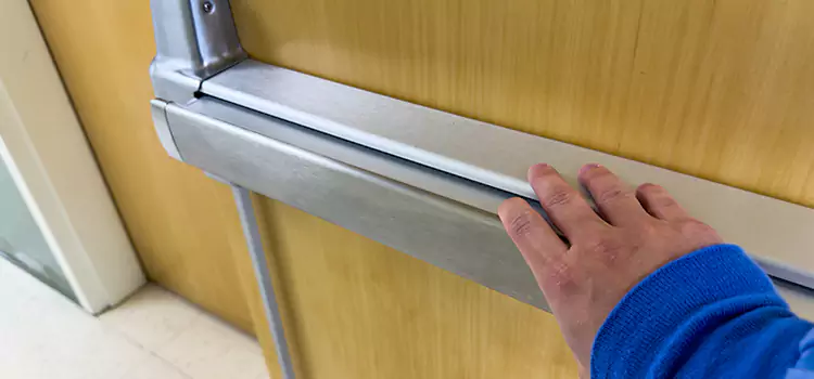 Installing a Push Bar on a Door Kendall West